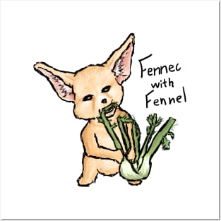 Fennec with Fennel Posters and Art